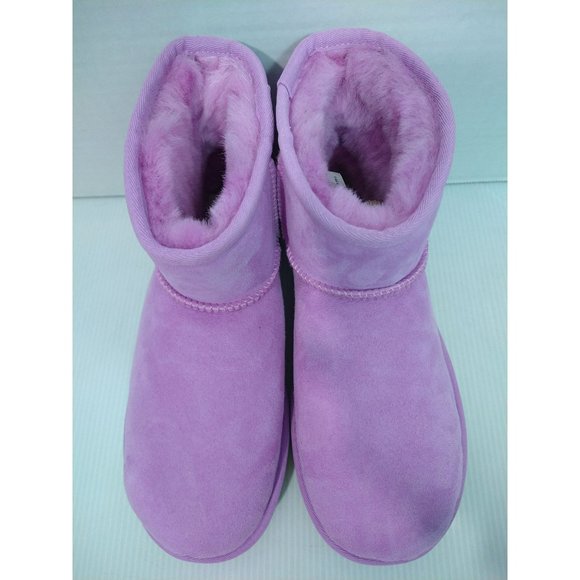UGG Women Classic Mini II Genuine Shearling Lined Boot Wildflower Size US 7 - Picture 6 of 9